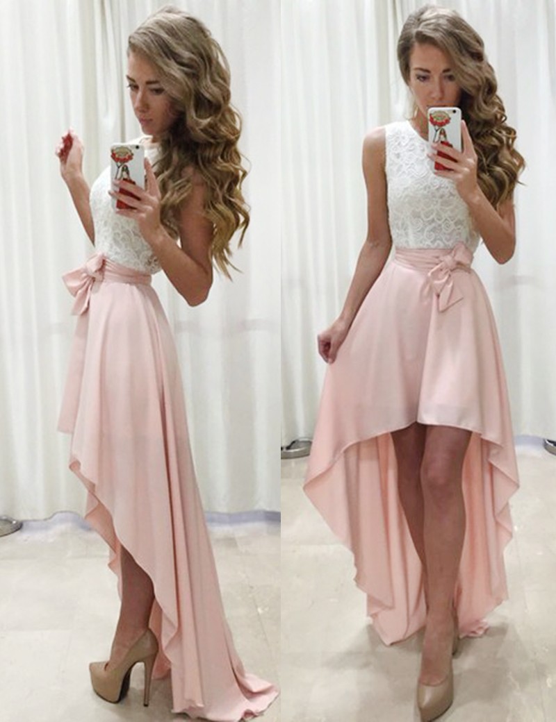 Pearl pink online prom dress