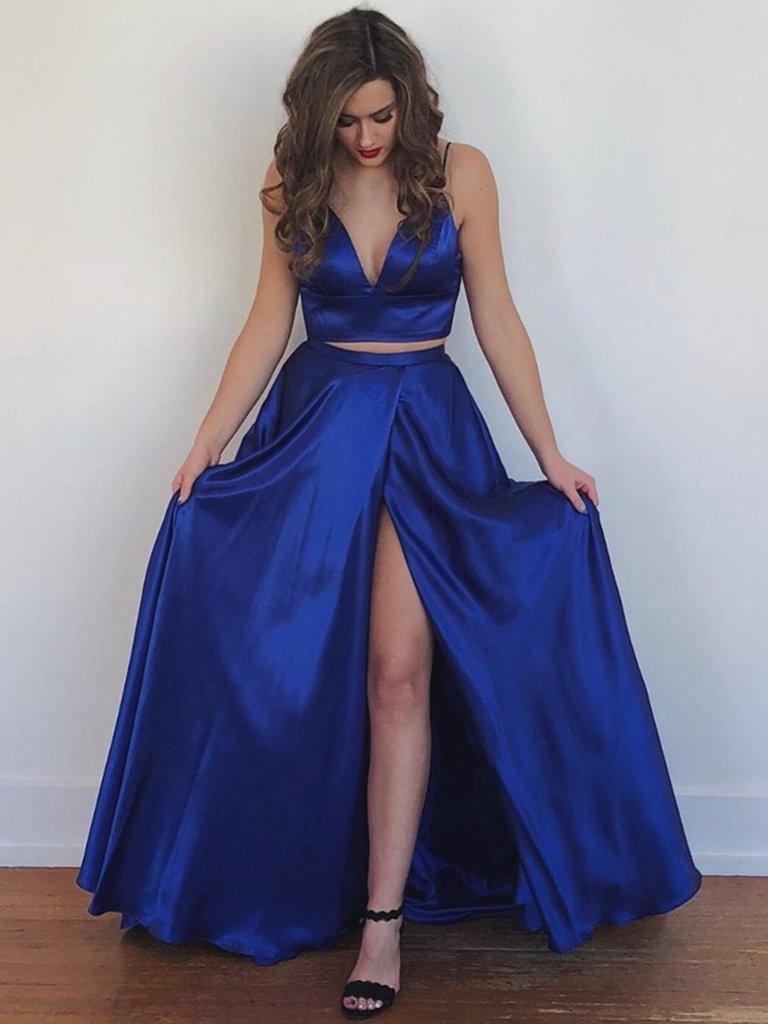 Royal blue and yellow prom discount