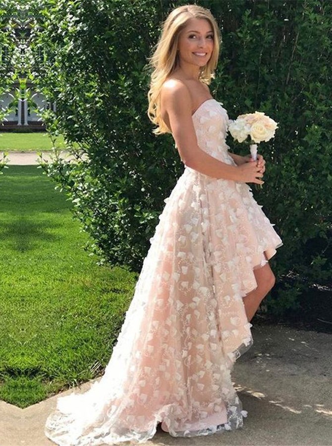 lace top tulle dress Lace Illusion Top A Line Short Graduation Dress Cocktail