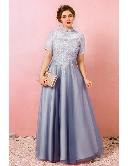 modest plus size prom dresses
