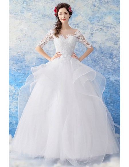 organza ball gown wedding dress