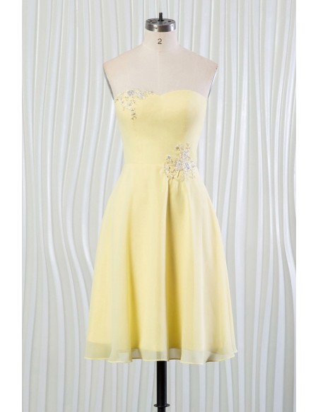 simple yellow wedding dress