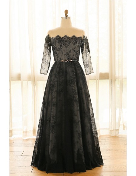 long black gown plus size