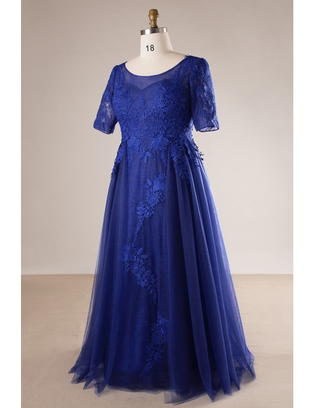 royal blue plus size special occasion dresses