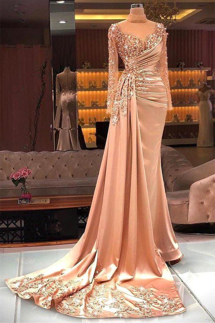 green emerald velvet dress Isabel Crystal Embellished Mesh Long Sleeve Maxi Dress main image 1