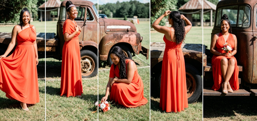 summer wedding bridesmaid dress hacks