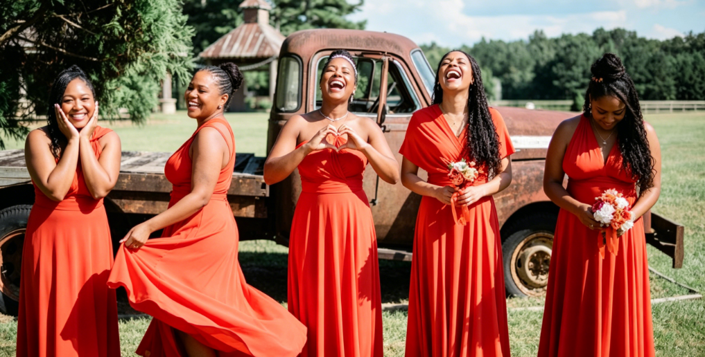 summer wedding bridesmaid dress hacks