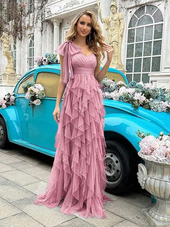 pink bridesmaid dresses under 100