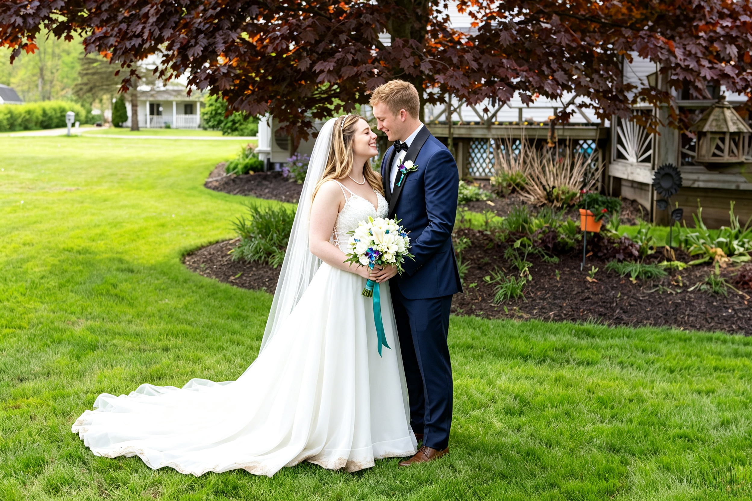 Ohio backyard wedding casual spring dresses