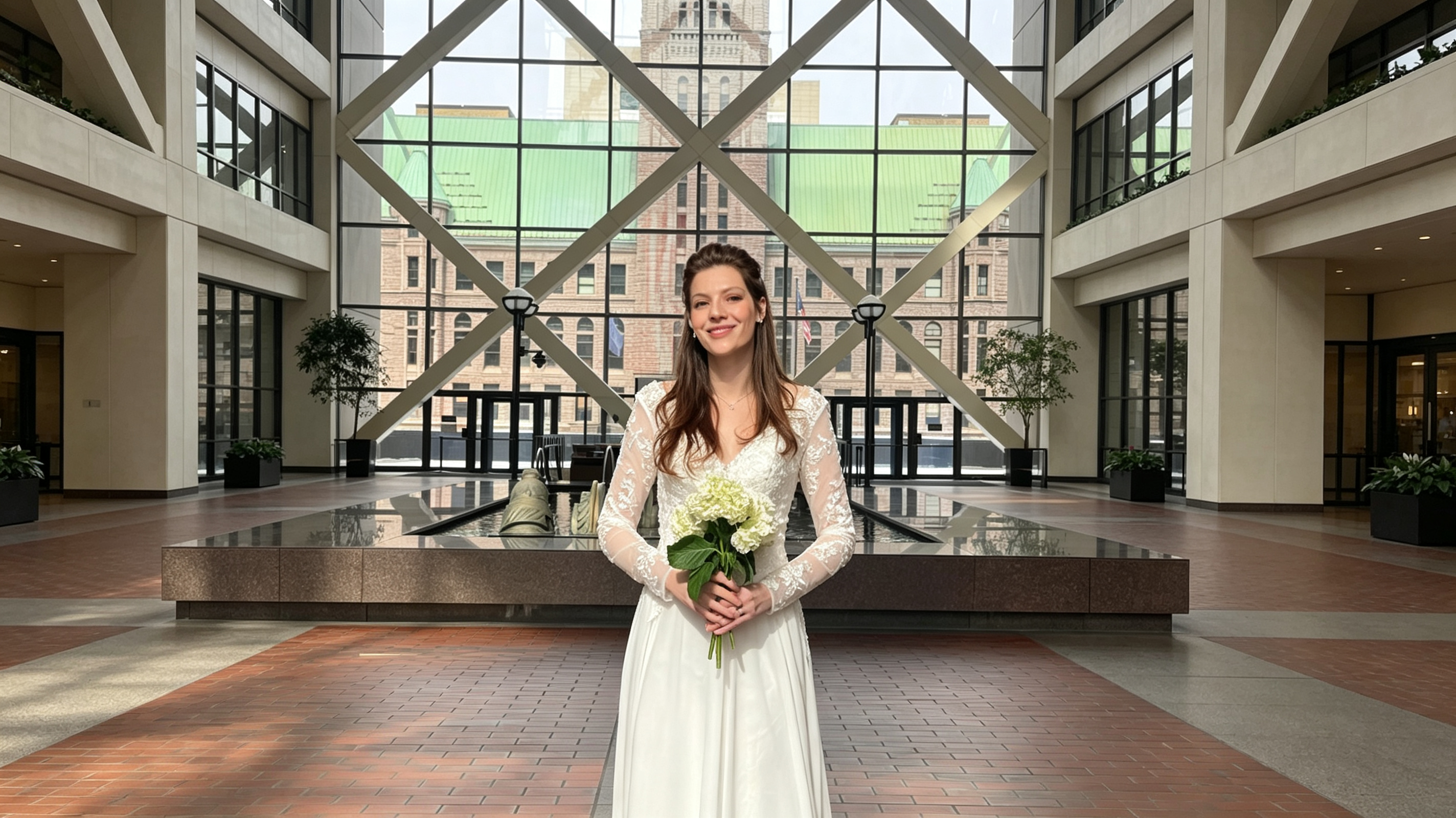 long sleeve v neck wedding dresses