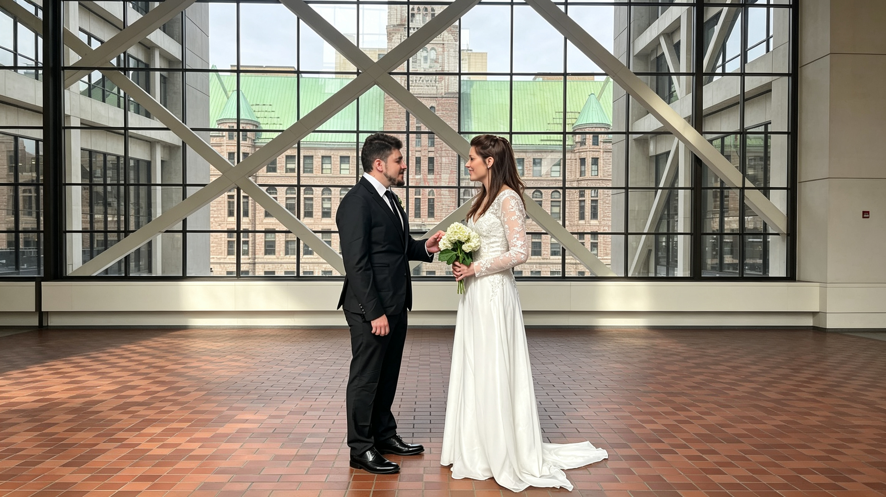 long sleeve v neck wedding dresses
