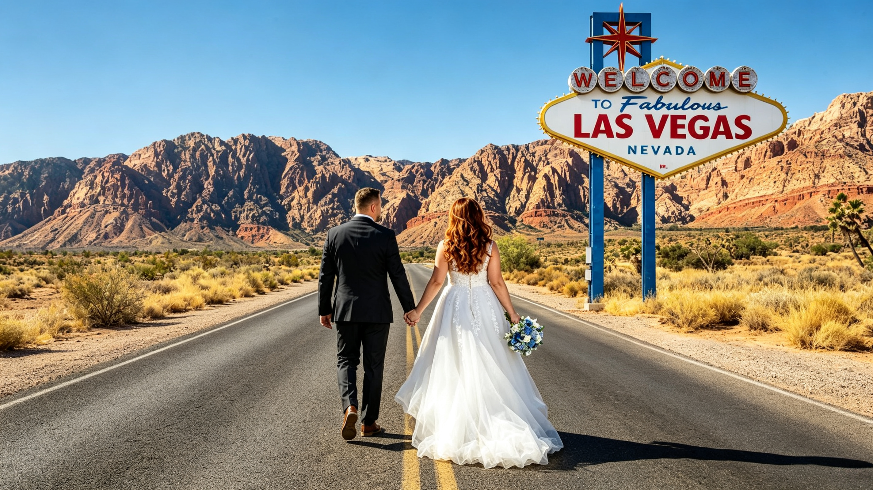 lightweight breathable lace wedding dress for a hot Las Vegas summer elopement