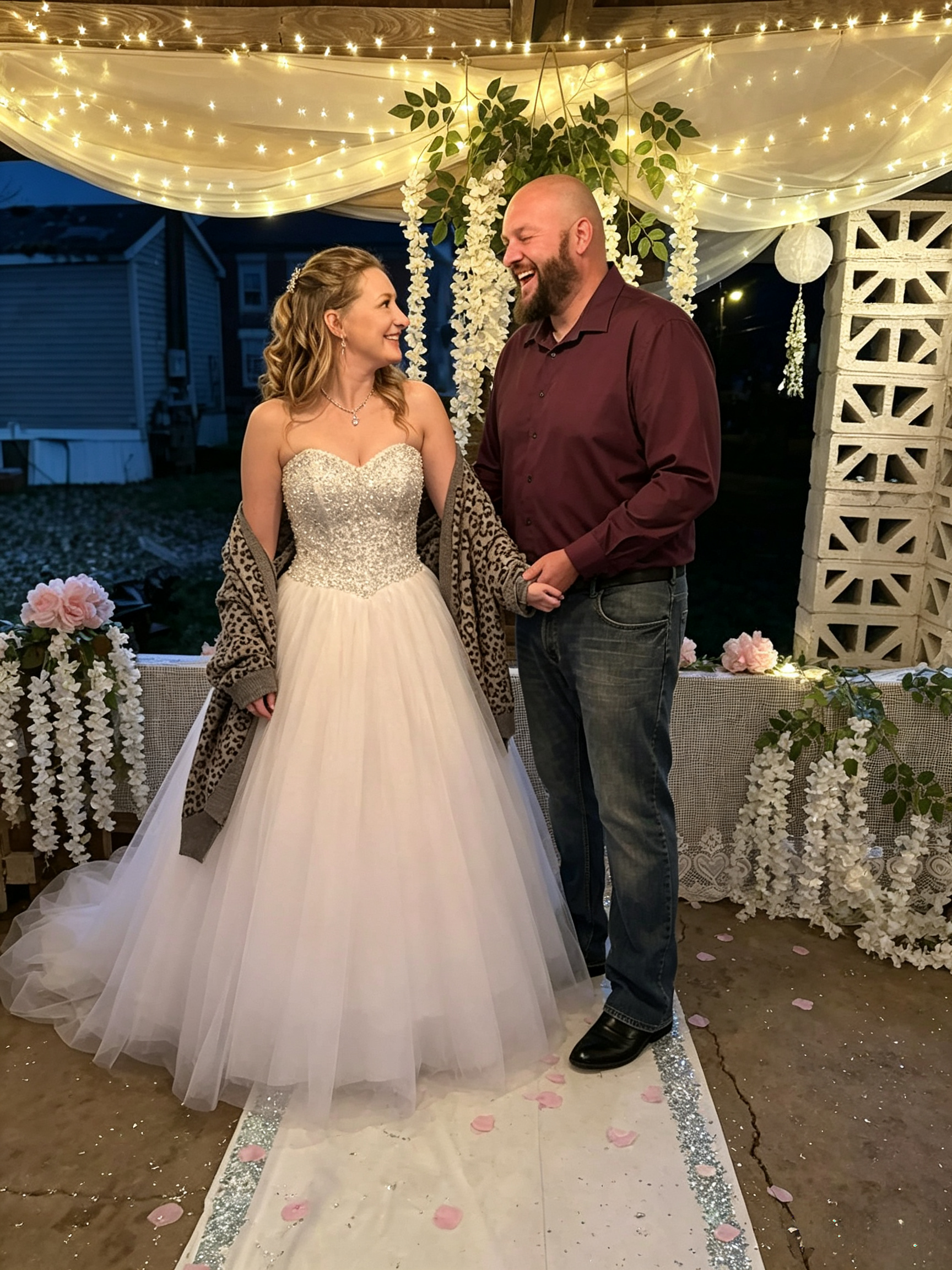 inexpensive wedding dress real bride