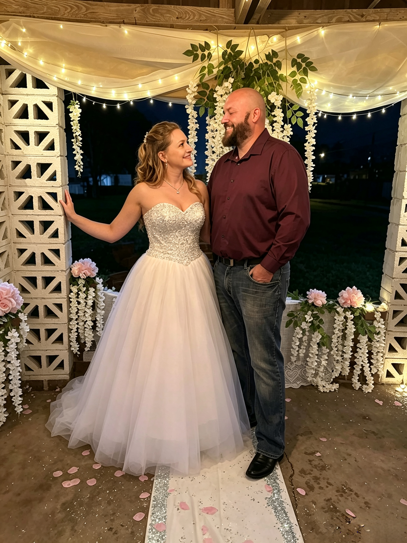 inexpensive wedding dress real bride