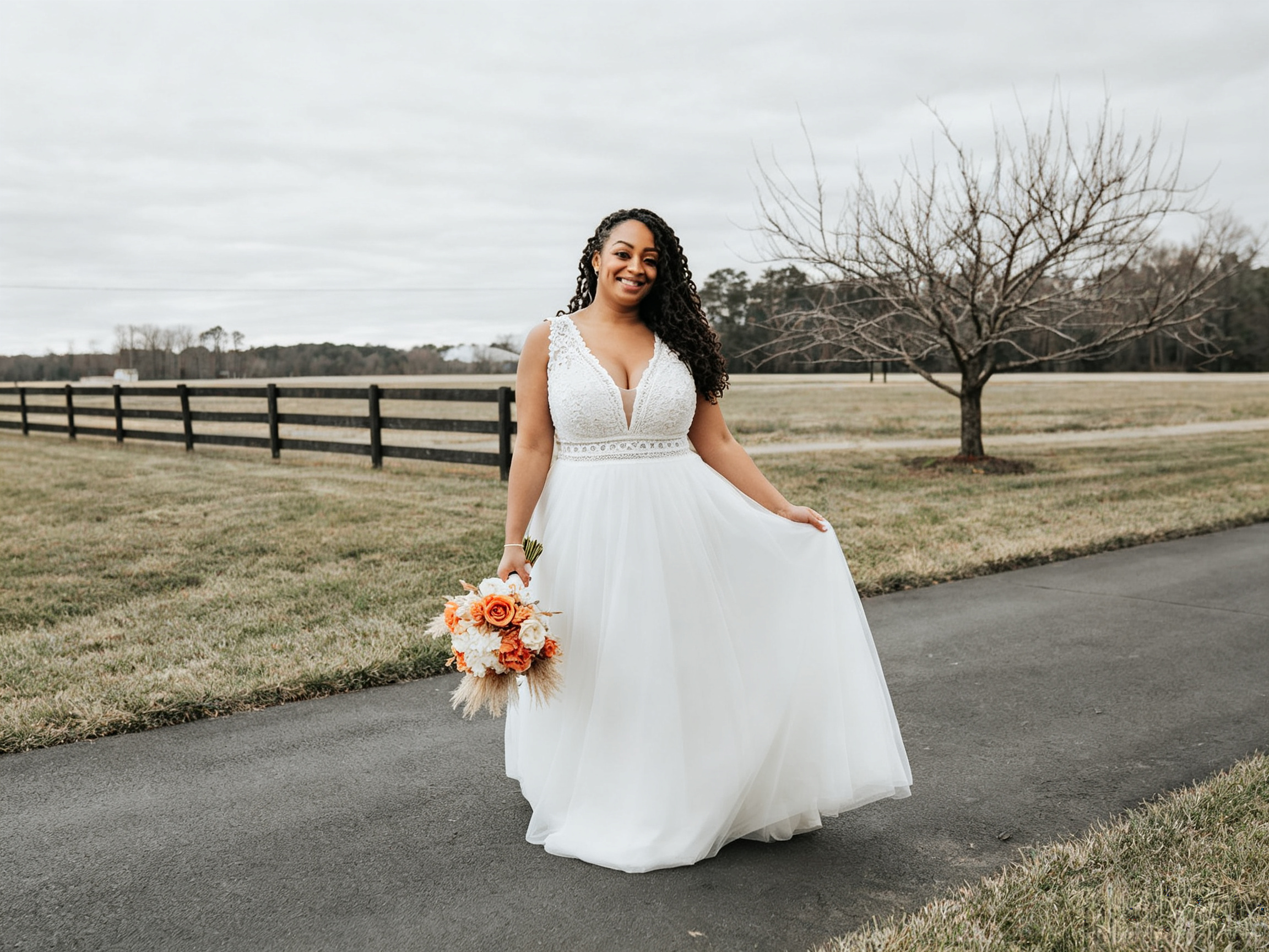 lace backless boho wedding dress