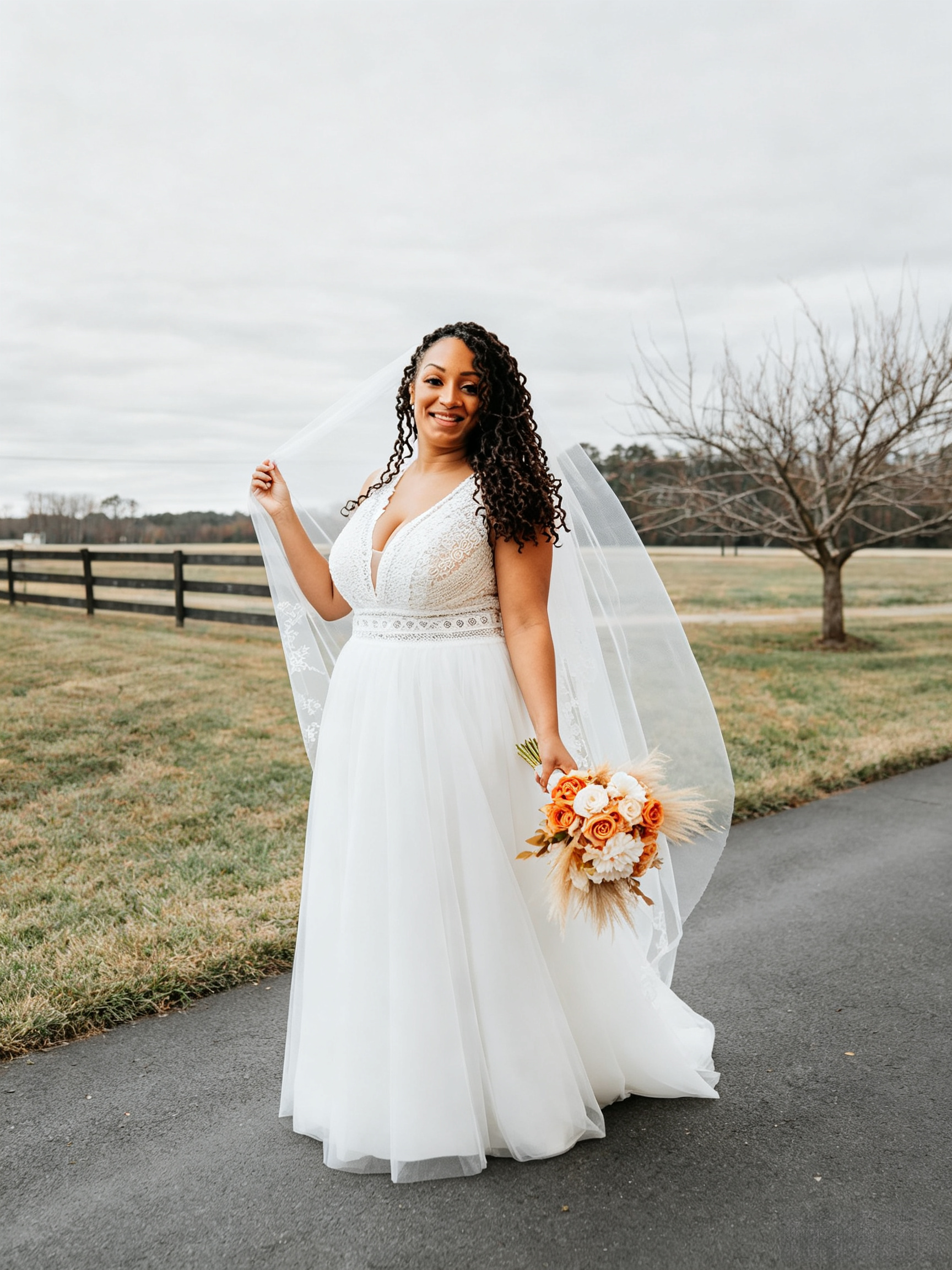 lace backless boho wedding dress