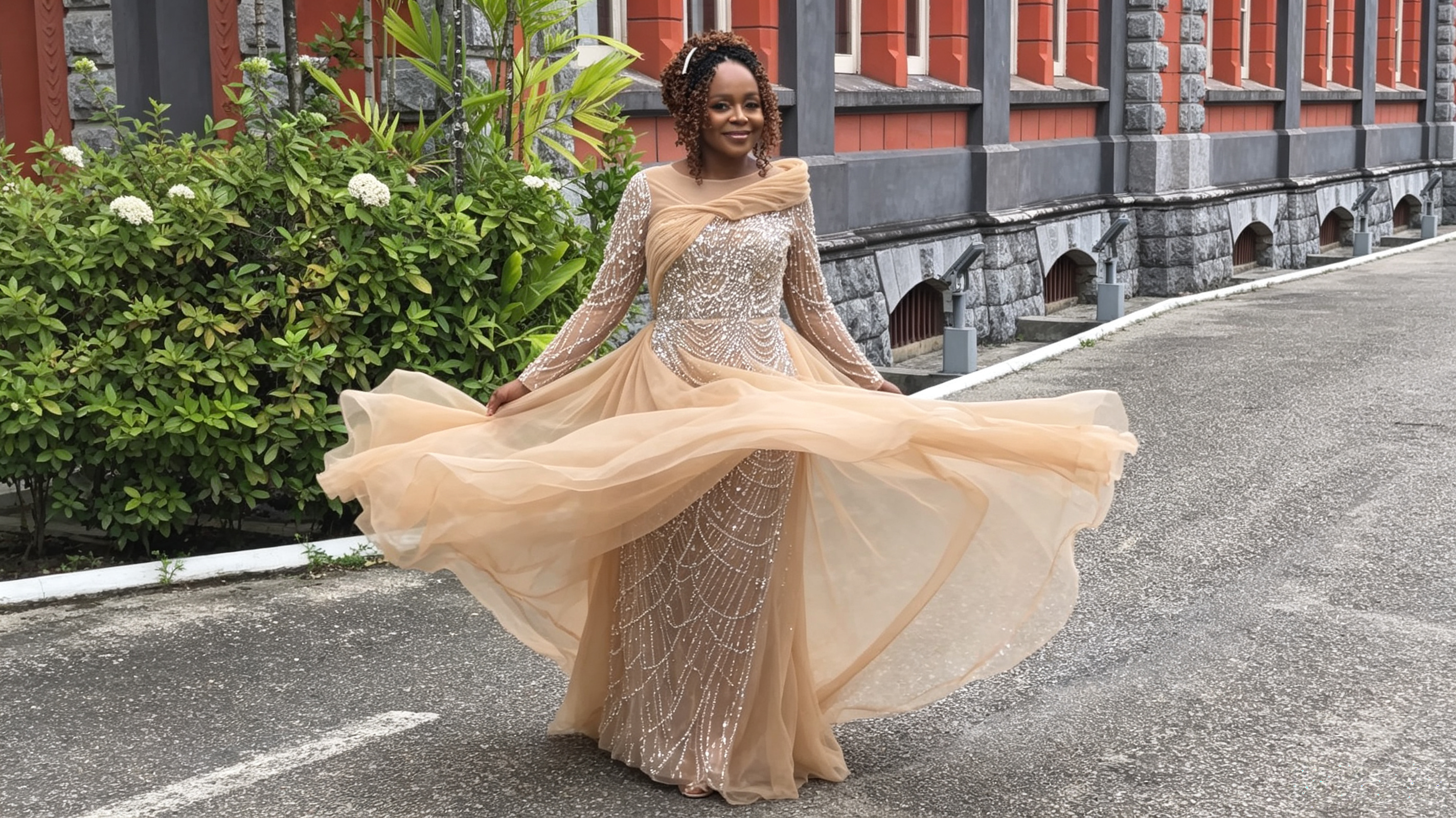 Caribbean destination wedding attire