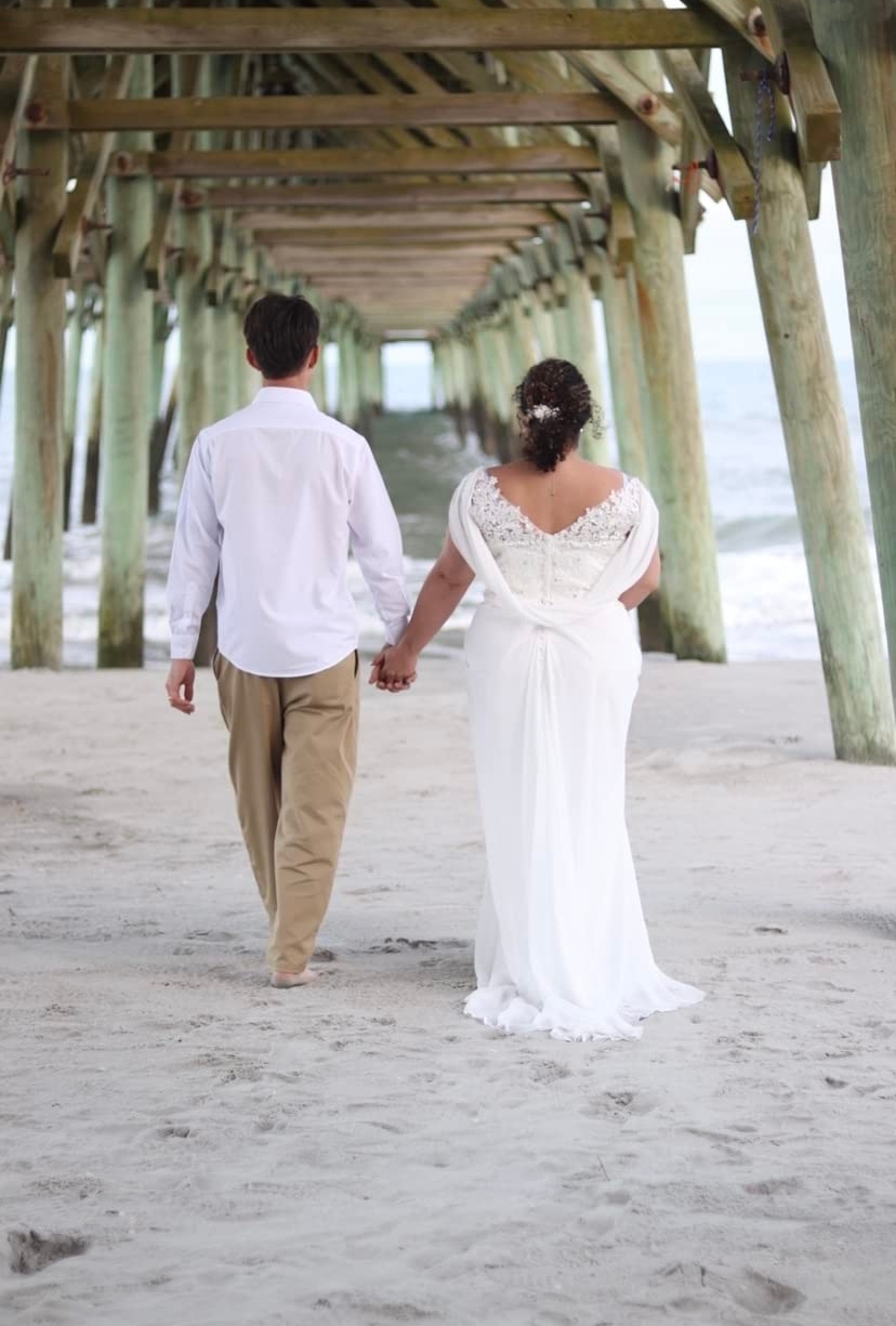 plus size postpartum wedding dress