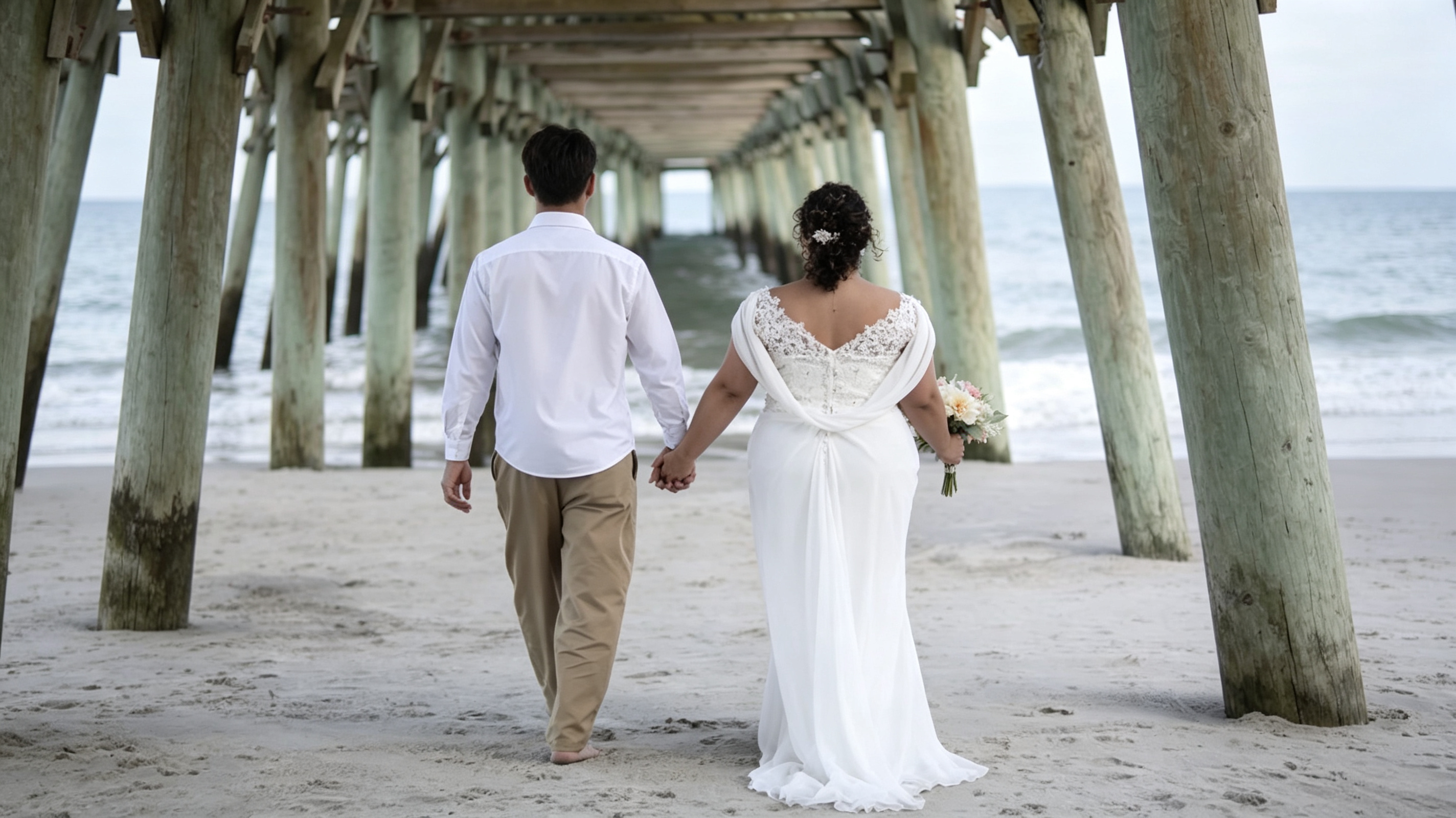 plus size postpartum wedding dress
