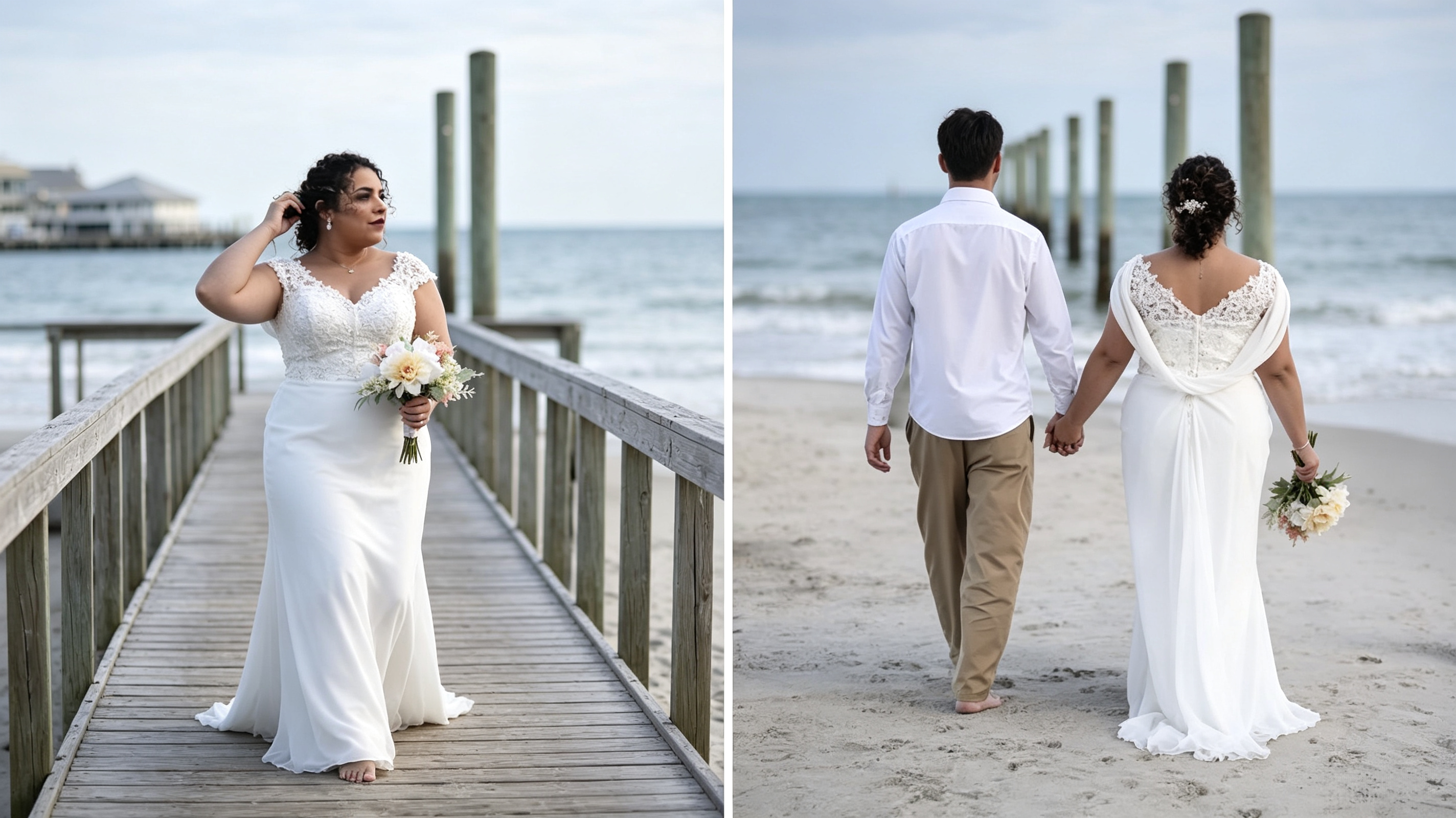 plus size postpartum wedding dress