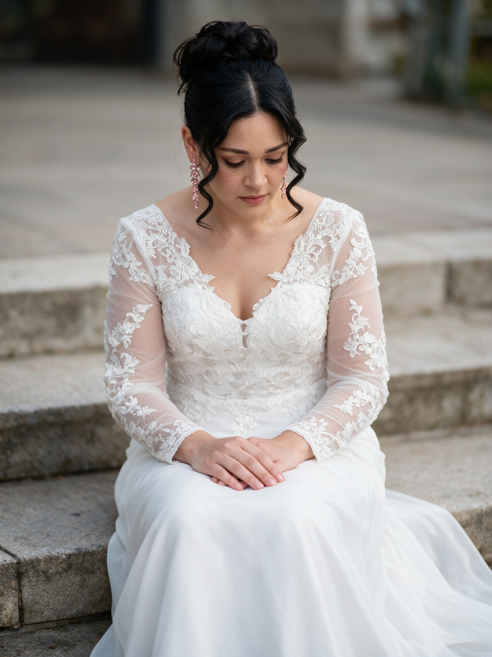 outdoor lace wedding dresses