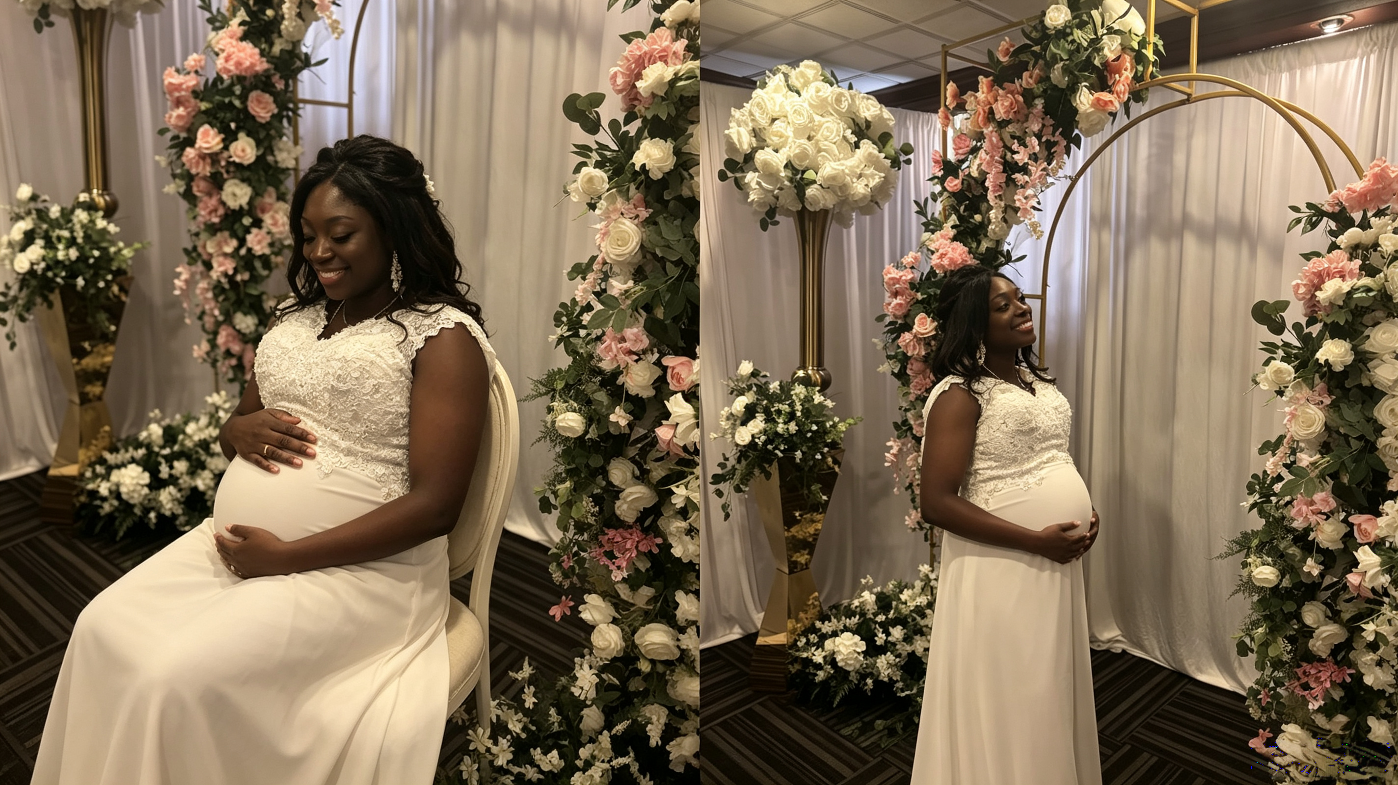 pregnant wedding dress