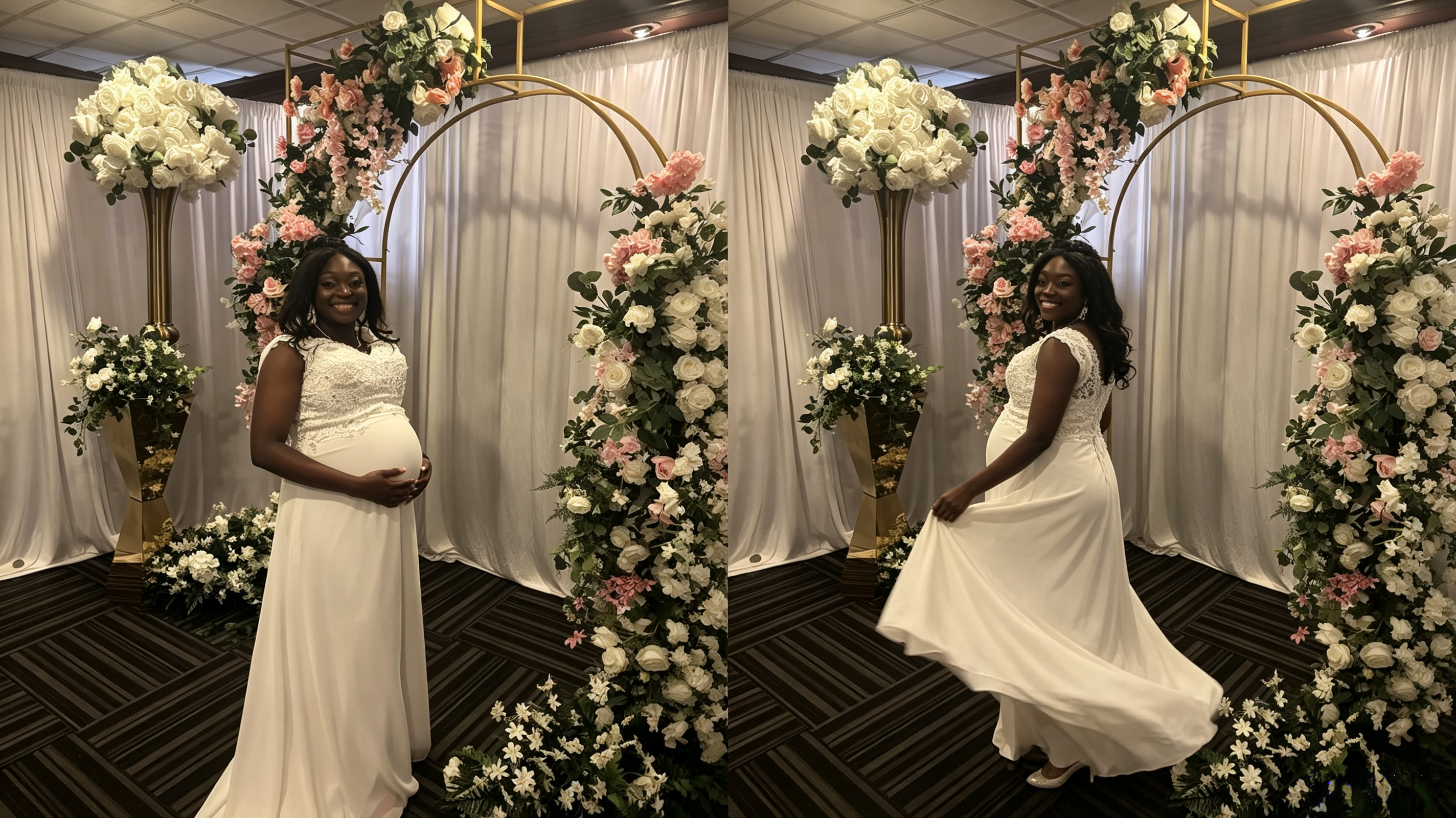 pregnant wedding dress
