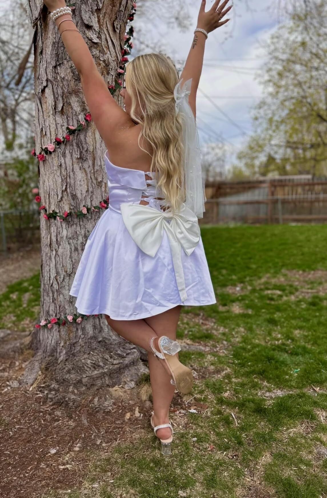 satin a line wedding dresses under 100