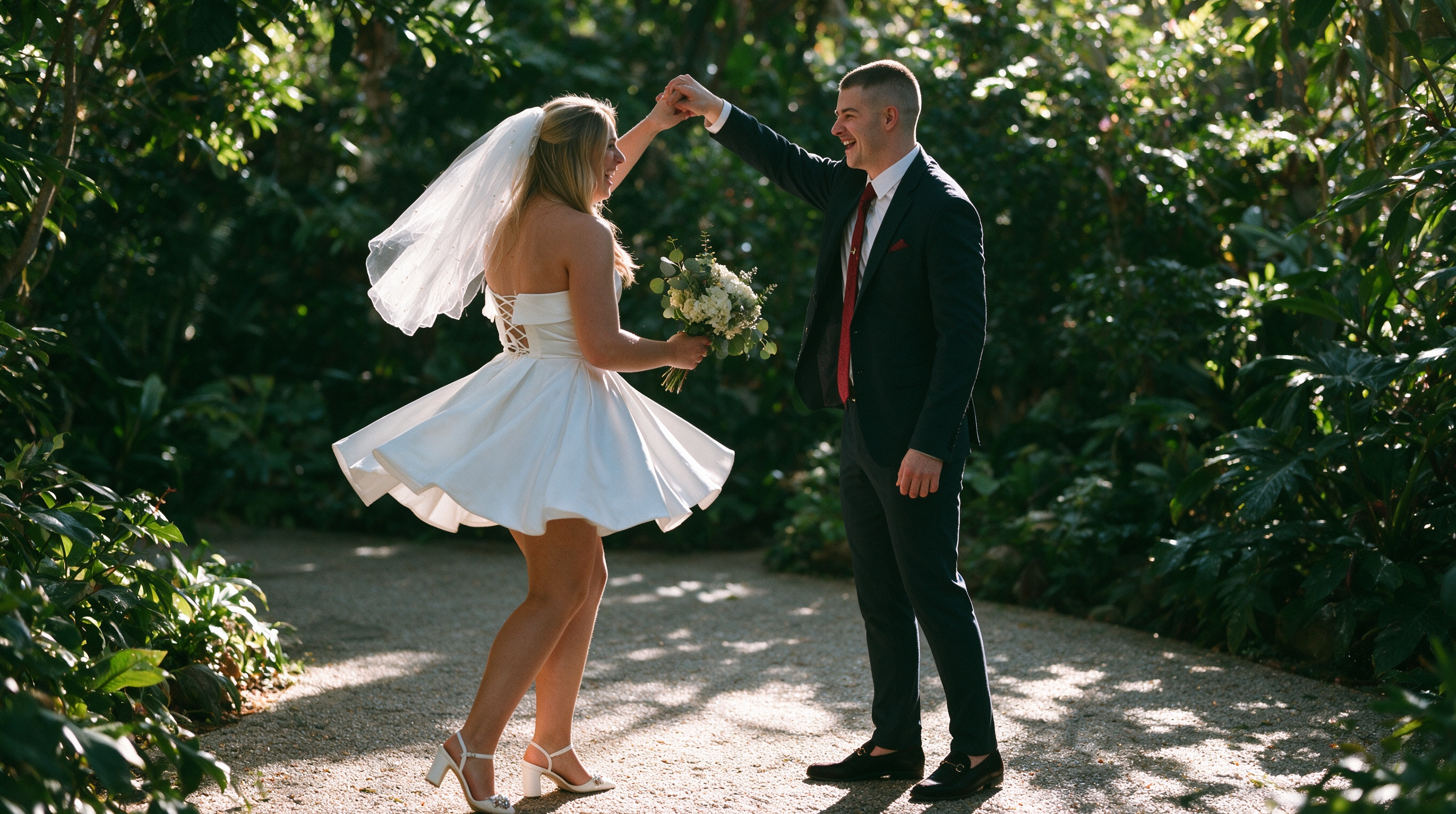 satin short wedding dresses under 100