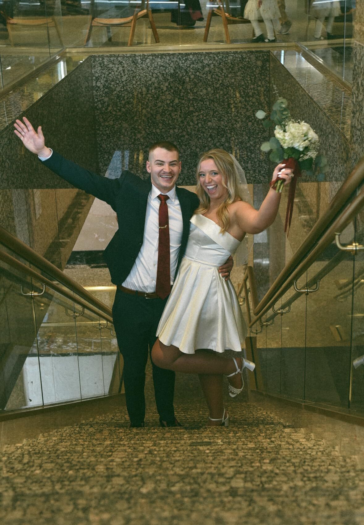 satin short wedding dresses under 100