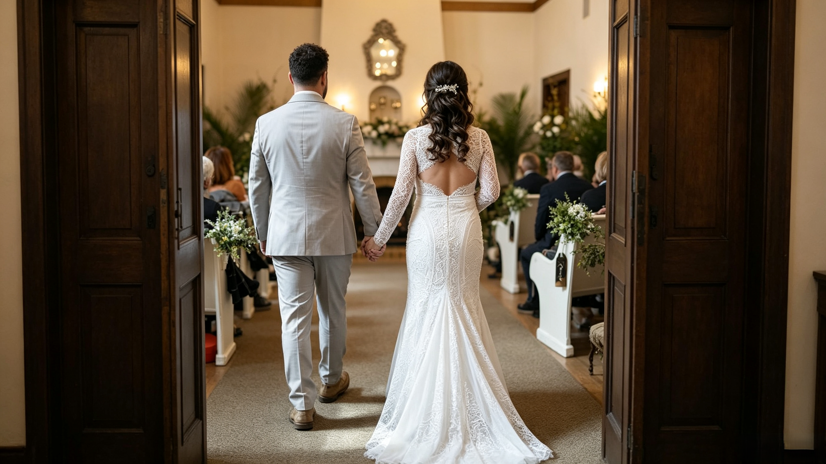 Bride with loose waves sparkly hair comb smoky eye makeup and mauve lip