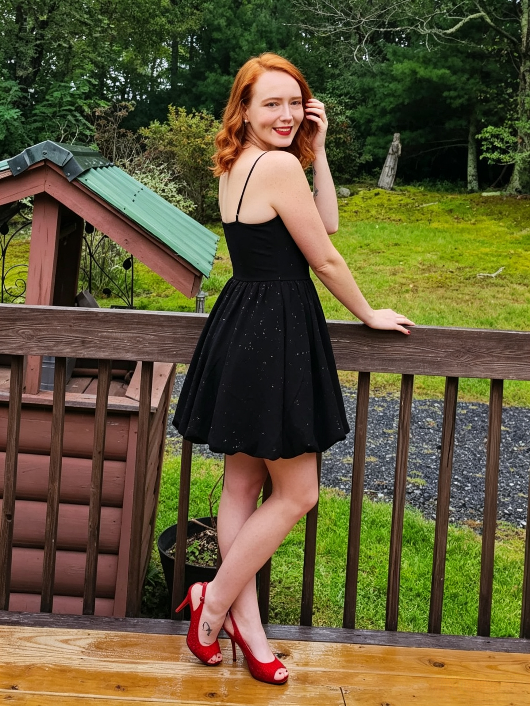 sequin little black dress