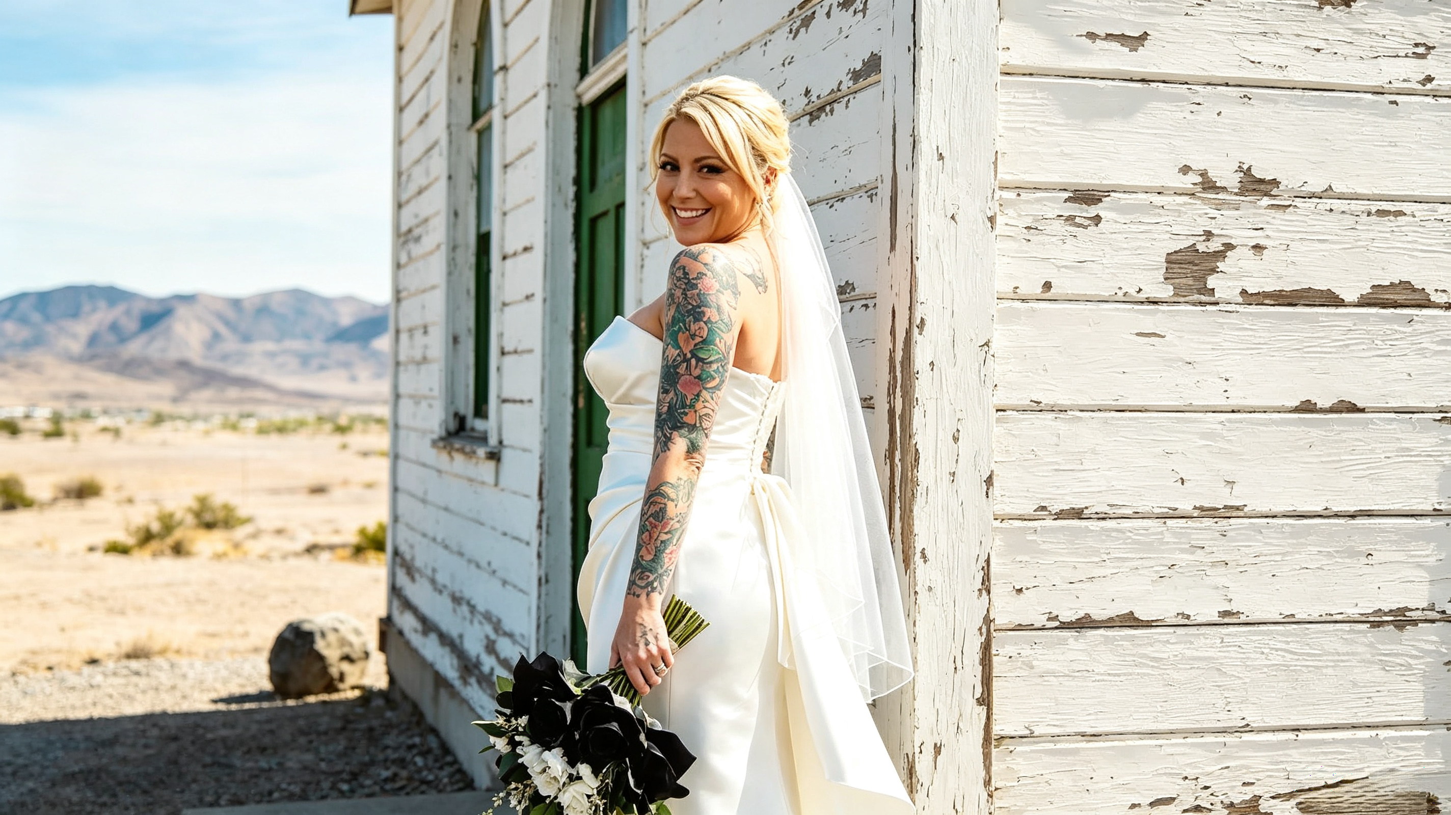 Virginia City historic chapel wedding