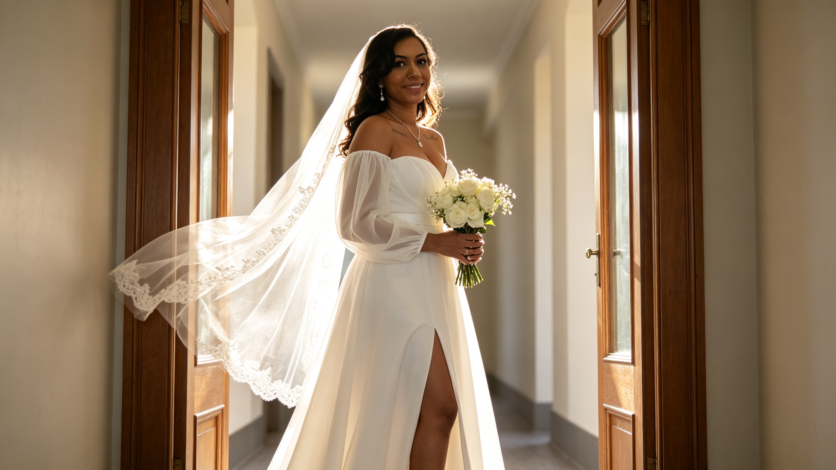 wedding dress that cinches waist and supports bust