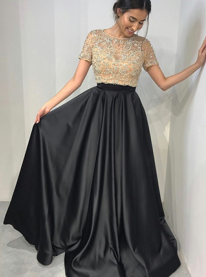 satin prom skirt